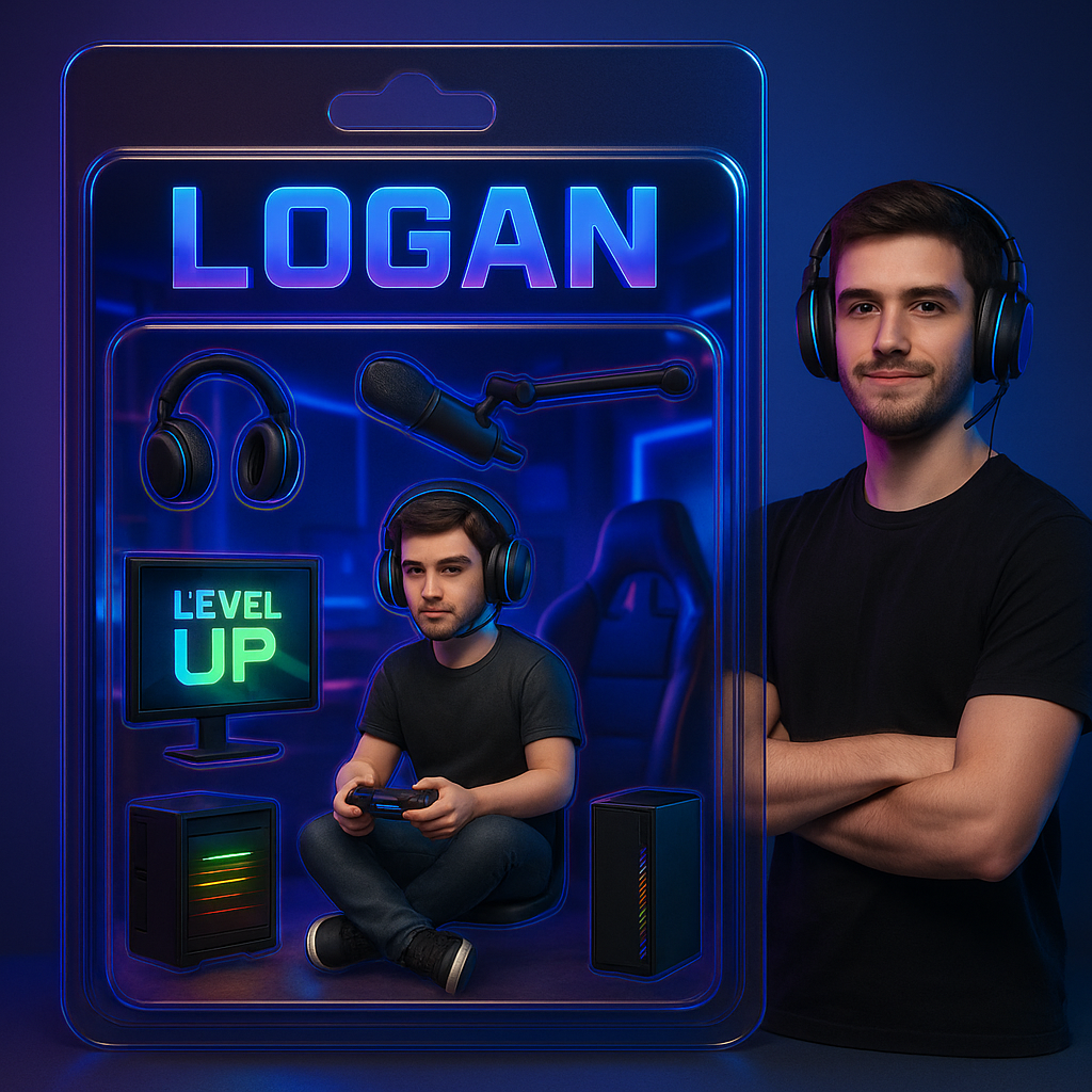 Custom Gamer Action Figure Portrait โ For Streamers, Gamers, Game Couples & Fans