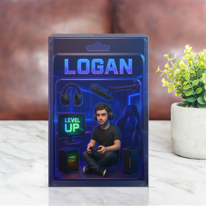 Custom Gamer Action Figure Portrait – For Streamers, Gamers, Game Couples & Fans