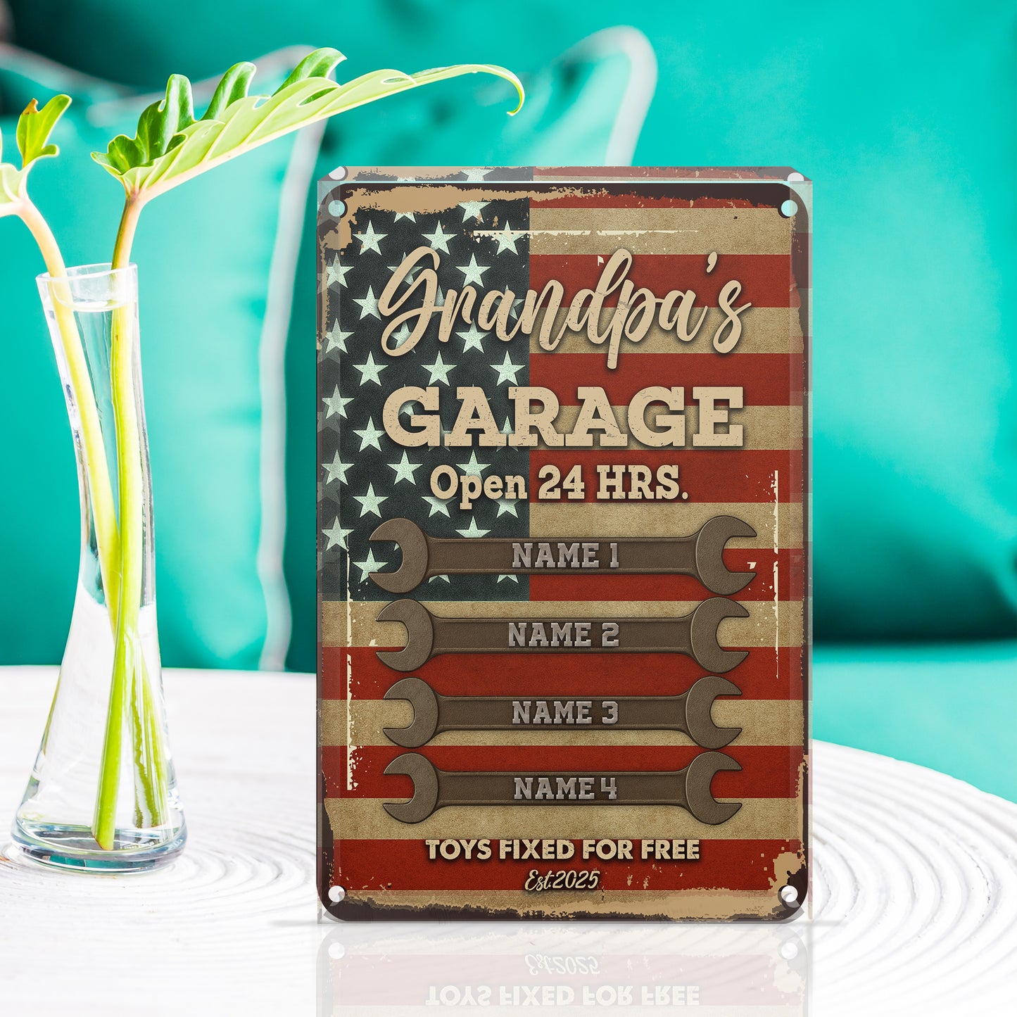 Personalized Garage Sign Acrylic Plaque