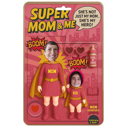 Super mom, Personalized supper mama Figure plastic box  ,Personalized Acrylic Block Plaque, mother's Day Gift, Wife gift, Mum gift, super kids, super club, custom name family member, catch the best mom ever