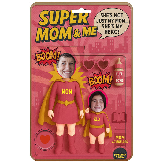 Super mom, Personalized supper mama Figure plastic box  ,Personalized Acrylic Block Plaque, mother's Day Gift, Wife gift, Mum gift, super kids, super club, custom name family member, catch the best mom ever