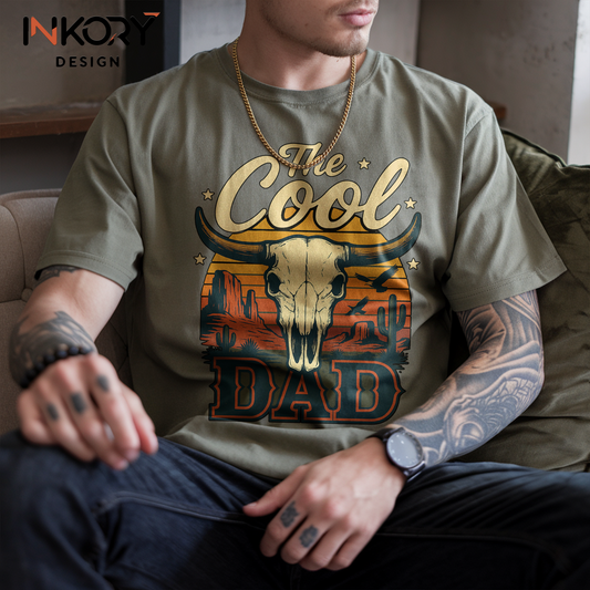 The Cool Dad Shirt, Western Dad Shirt, Retro Western The Cool Dad Shirt, Happy Father's Day Shirt, Dad Life Shirt, Father's Day Gift Shirt.