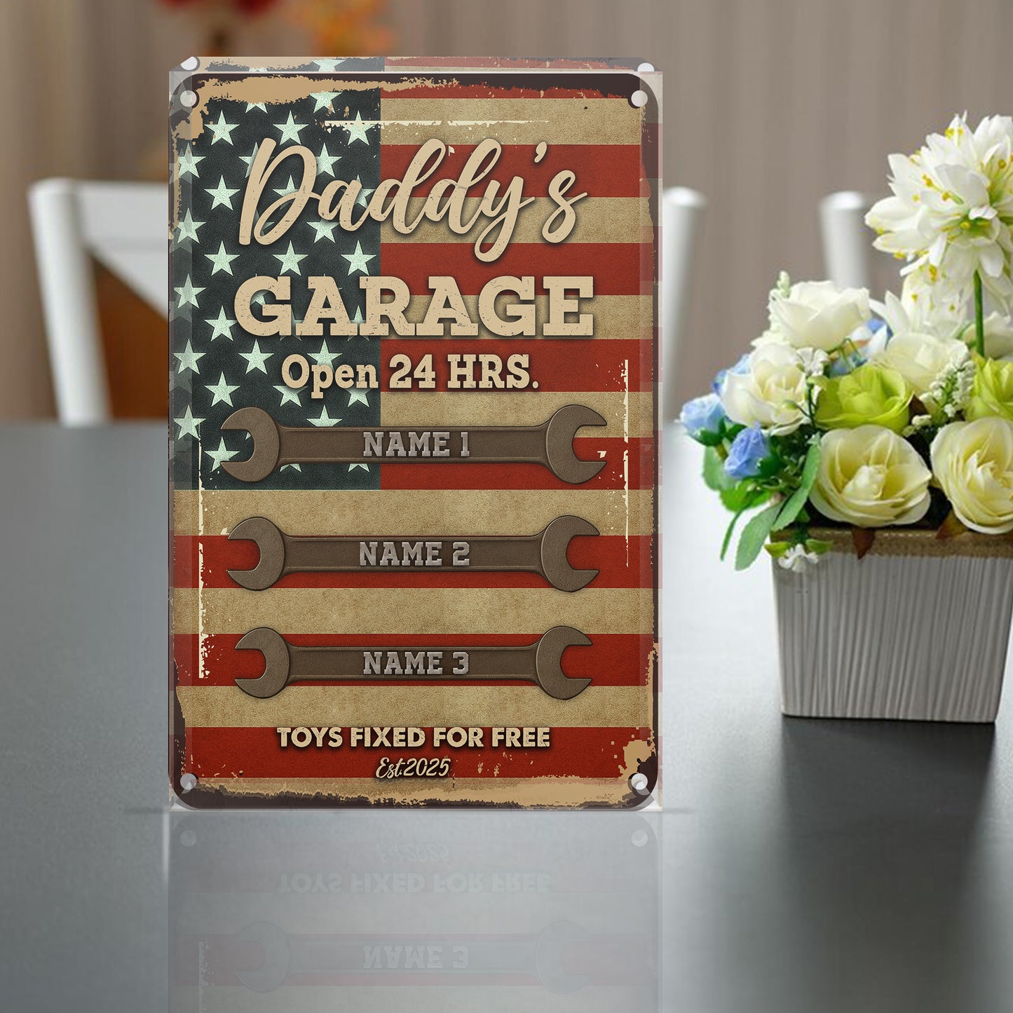 Personalized Garage Sign Acrylic Plaque