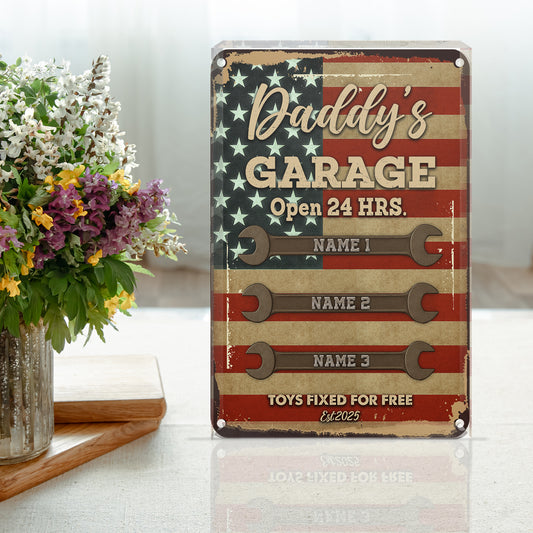 Personalized Garage Sign Acrylic Plaque