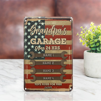 Personalized Garage Sign Acrylic Plaque