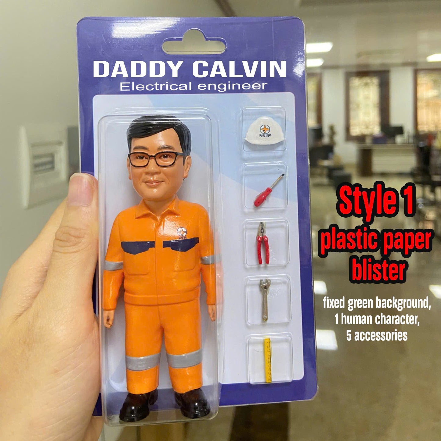Personalized Figurine for Boyfriend and Husband, Handmade Toy Figure from Your Photo, 3D Collectible Toy Box Art Figurine, with Customizable Theme & Accessories